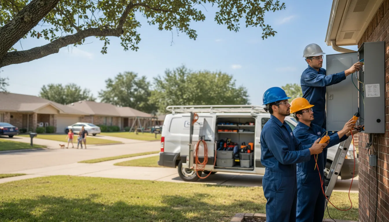 Certified electrician providing emergency electrical services in Maryville, IL